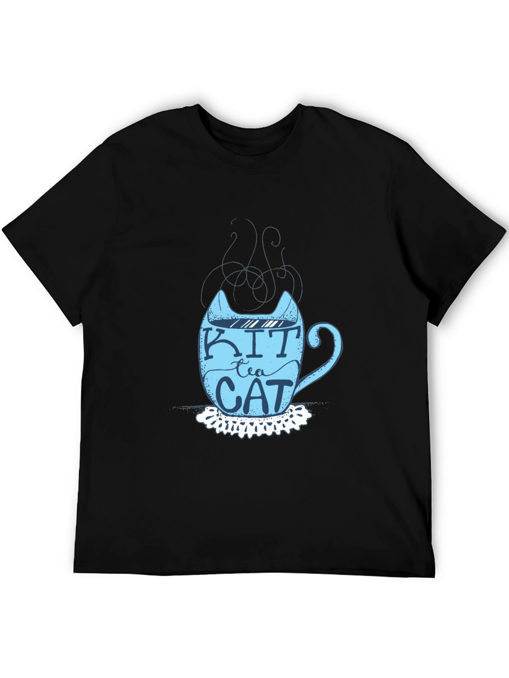 Kit Tea Cat T-Shirt - Fun Cat Lover Tee