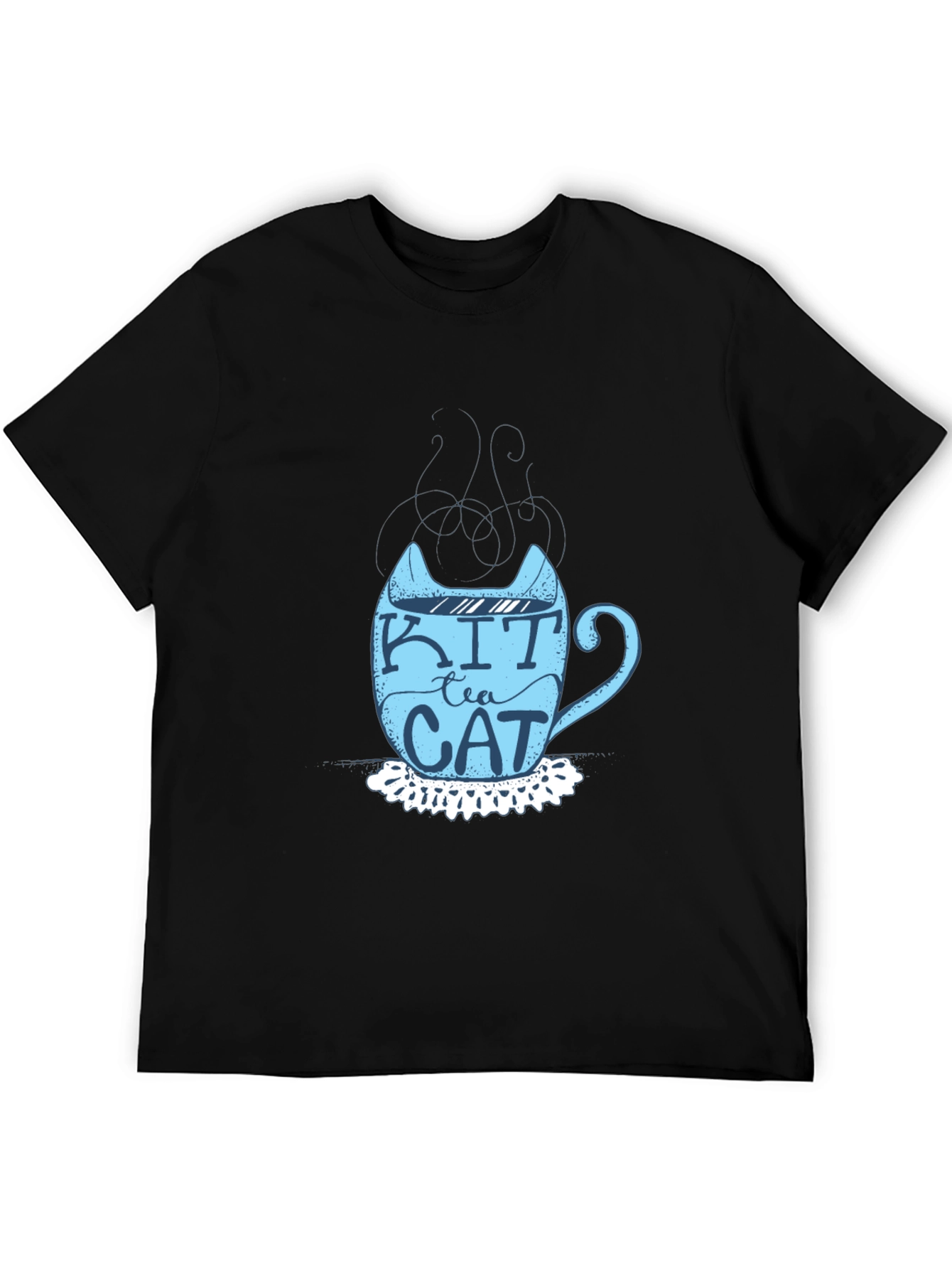 Kit Tea Cat T-Shirt - Fun Cat Lover Tee
