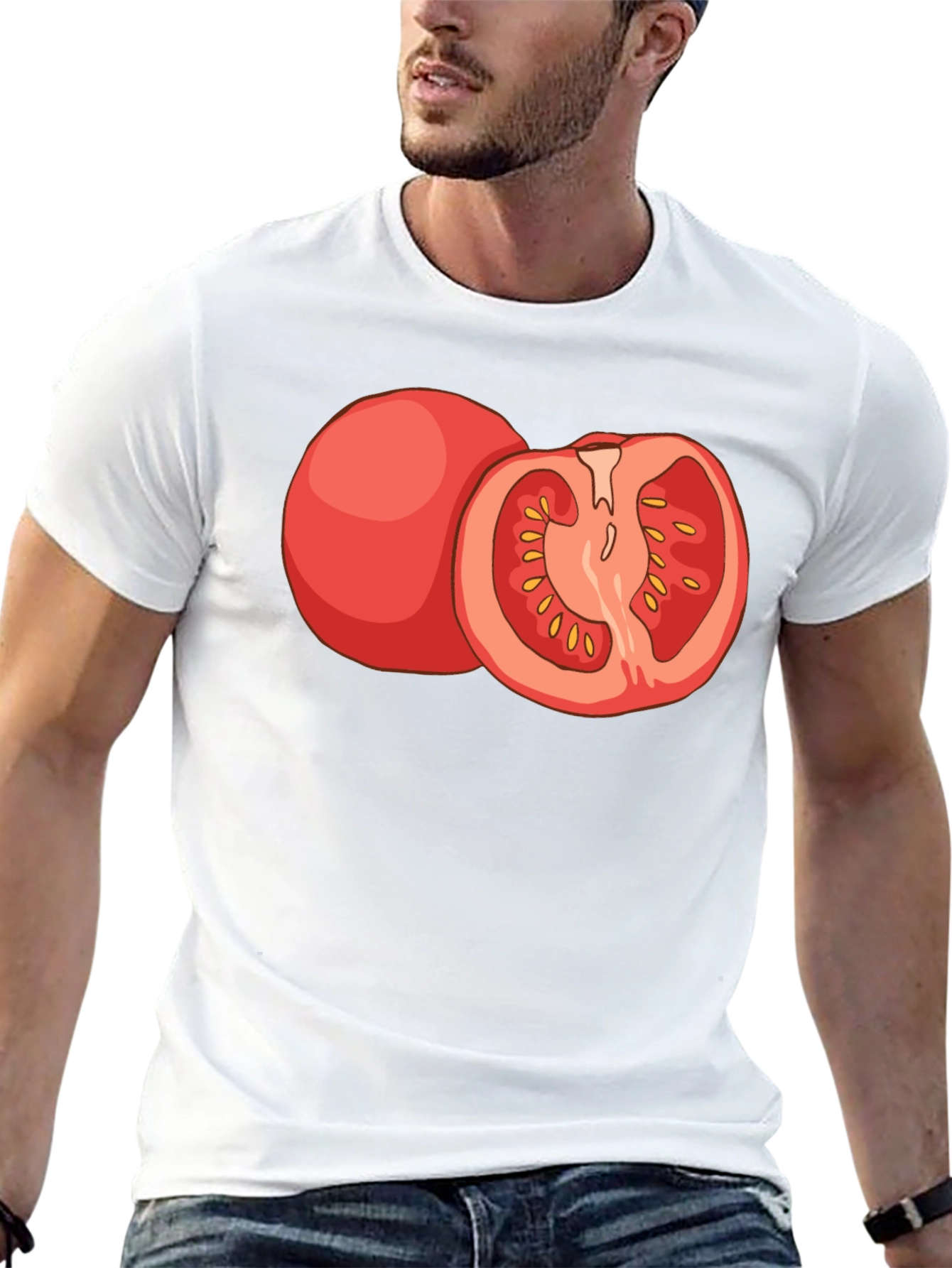 Tomato Graphic Tee - Fresh Foodie Style
