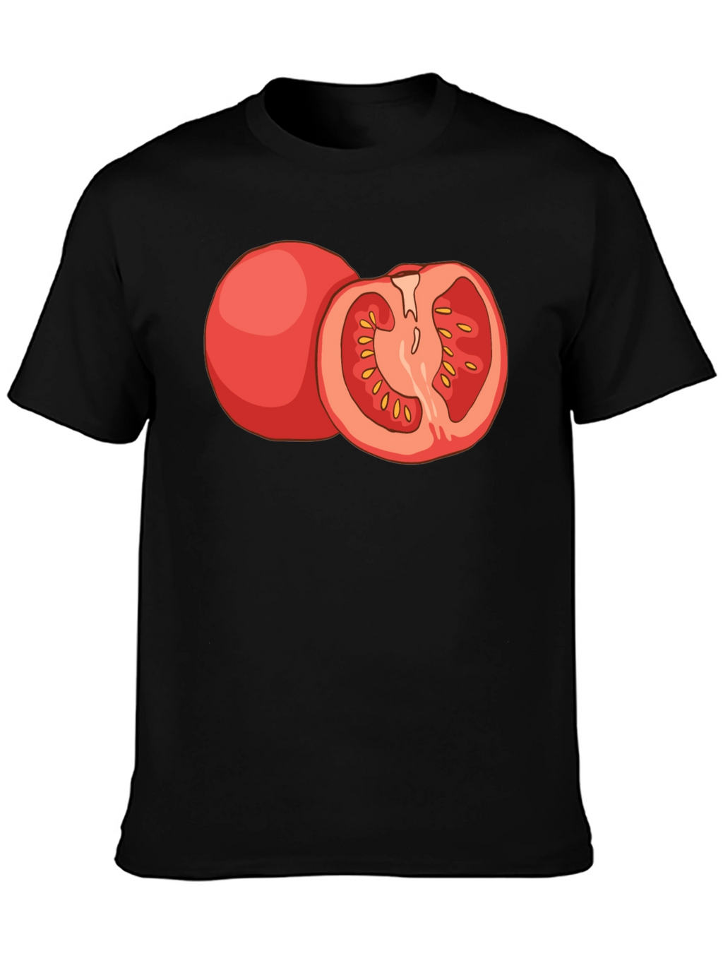 Tomato Graphic Tee - Fresh Foodie Style