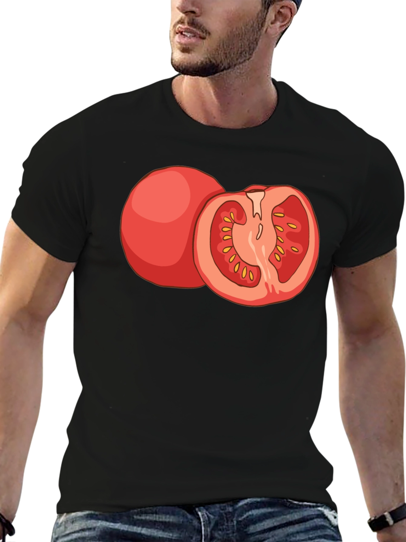 Tomato Graphic Tee - Fresh Foodie Style