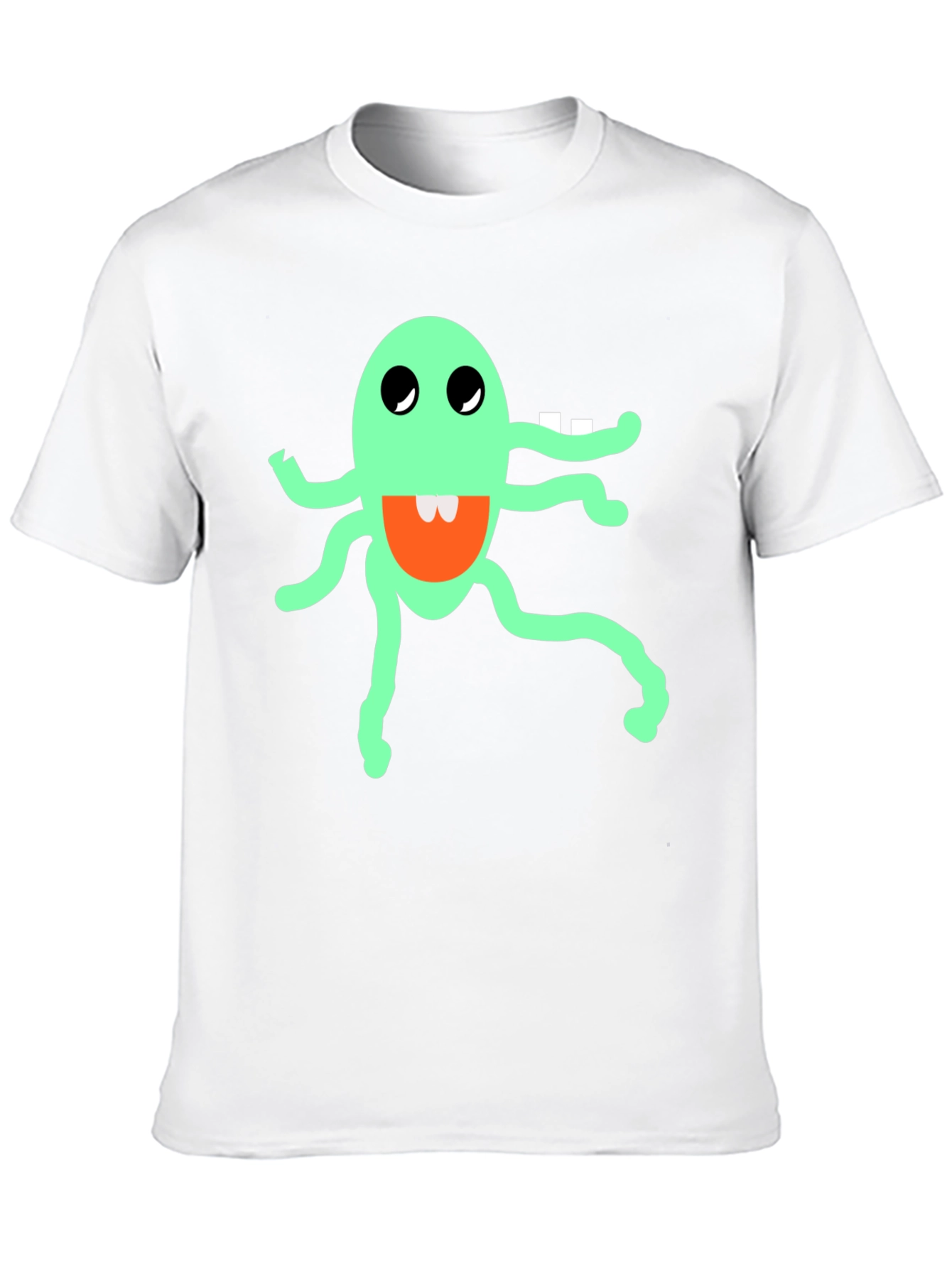 Funky Monster Graphic Tee - Black Cotton Blend