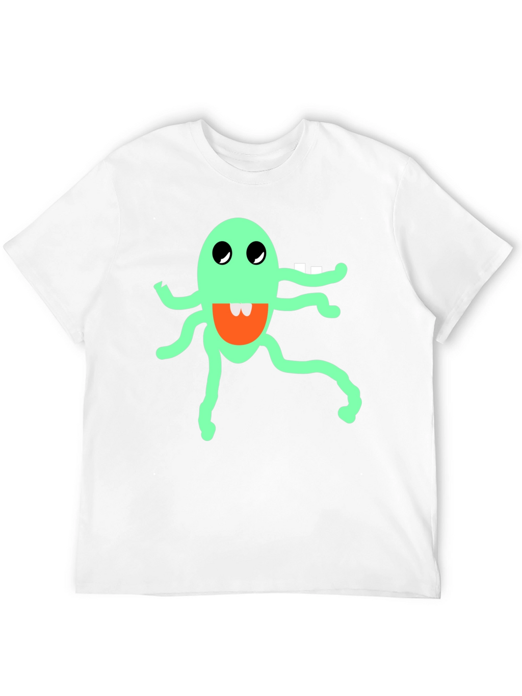 Funky Monster Graphic Tee - Black Cotton Blend