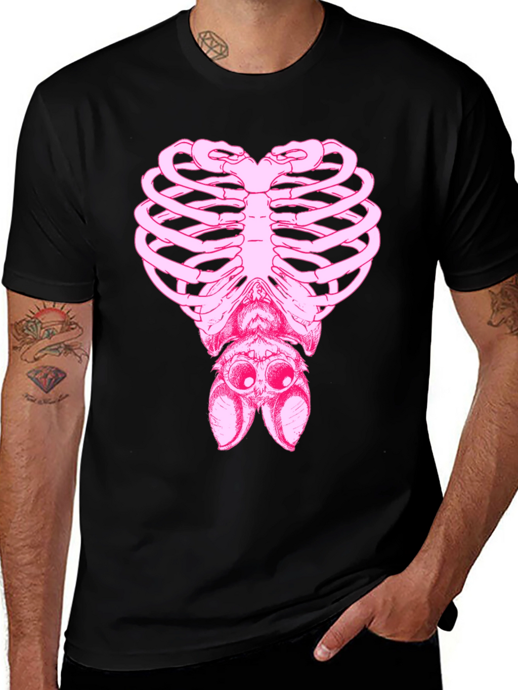 Rib Cage Spider Graphic Tee