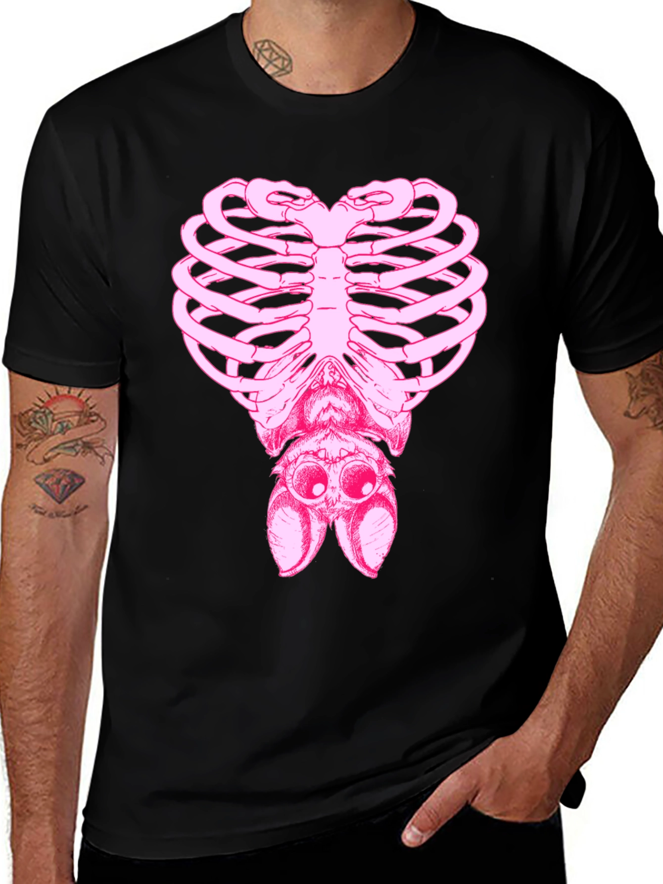 Rib Cage Spider Graphic Tee