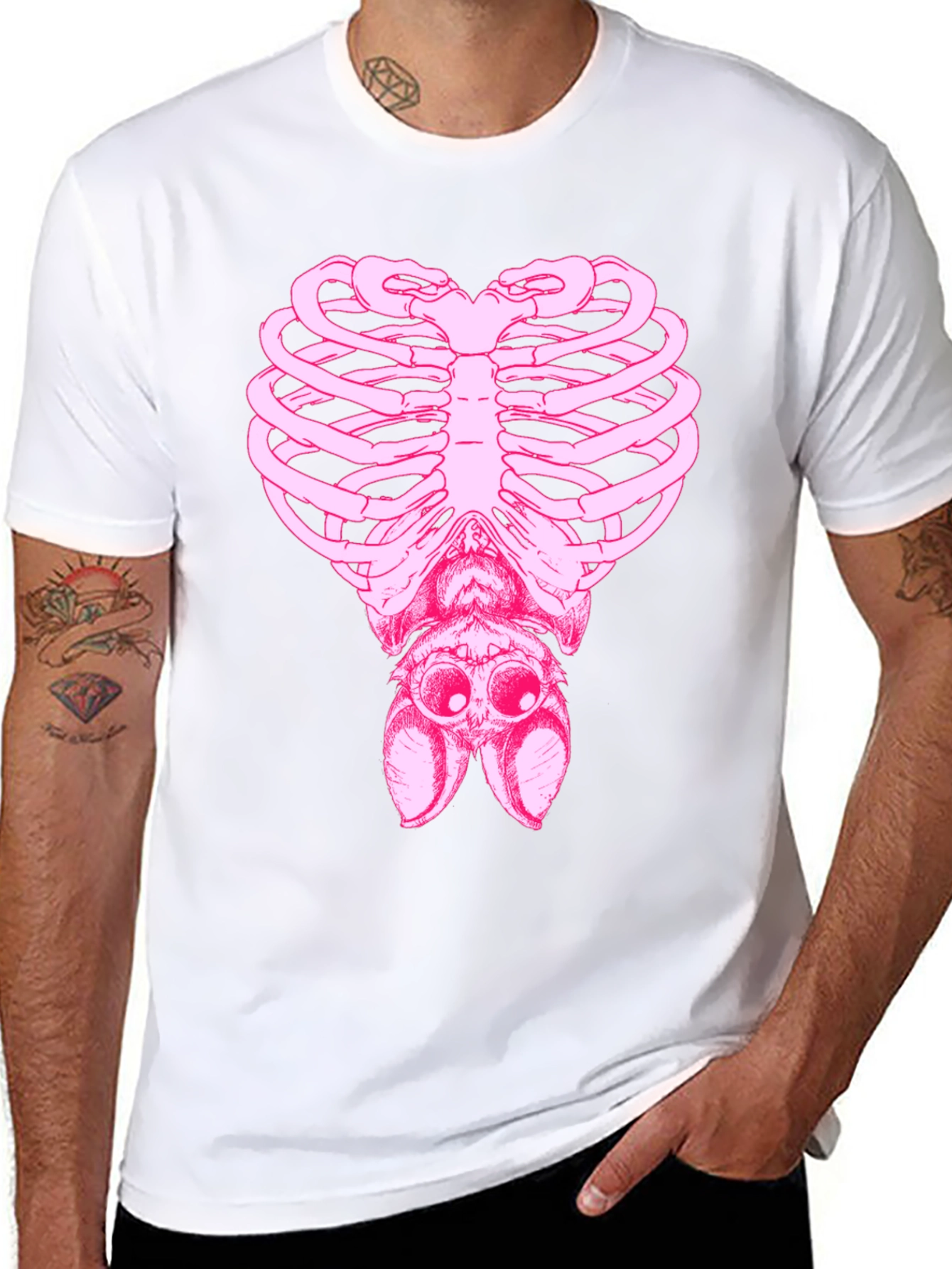 Rib Cage Spider Graphic Tee