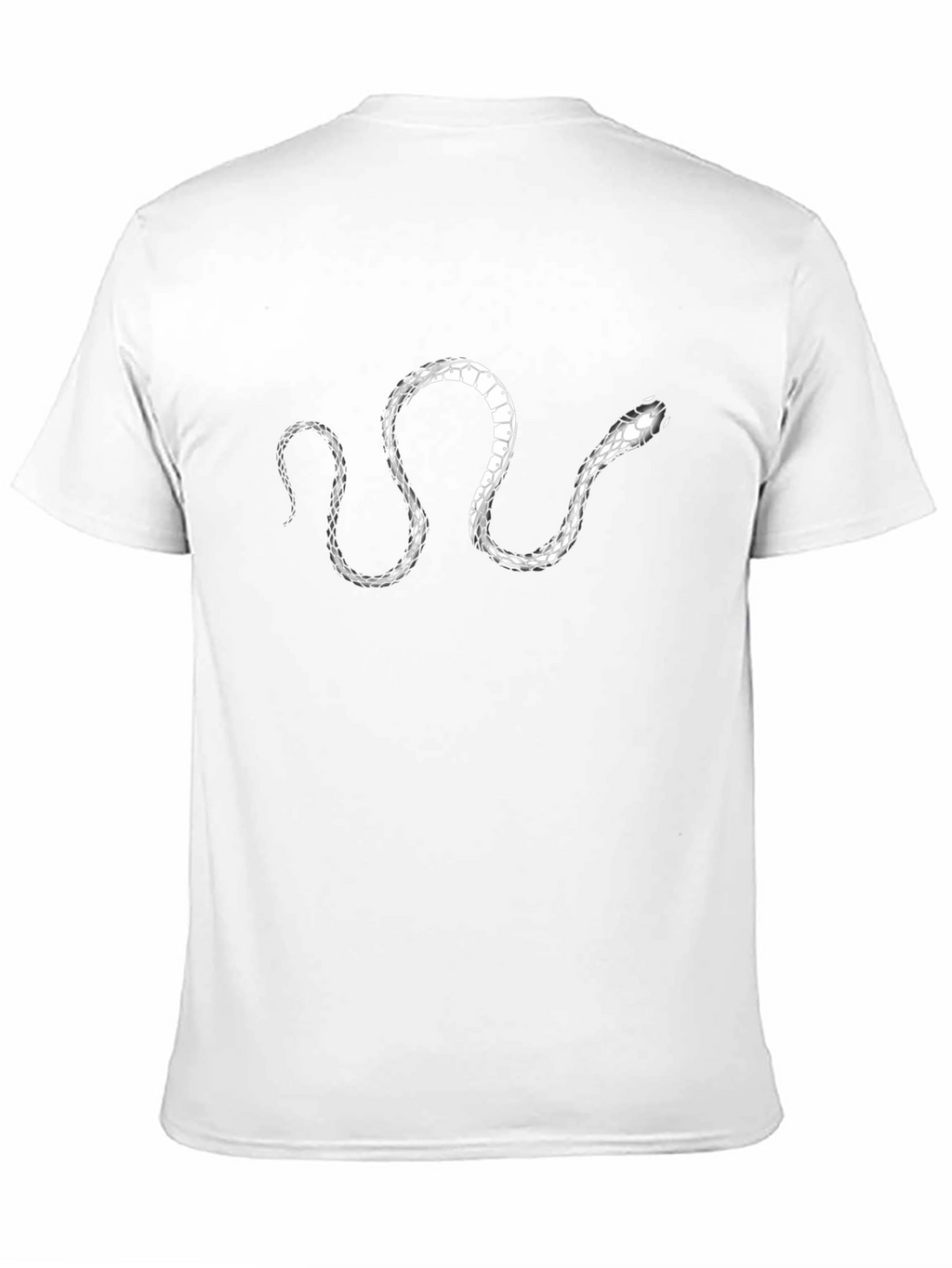 Snake Graphic Tee - Stylish Mens Black T-Shirt