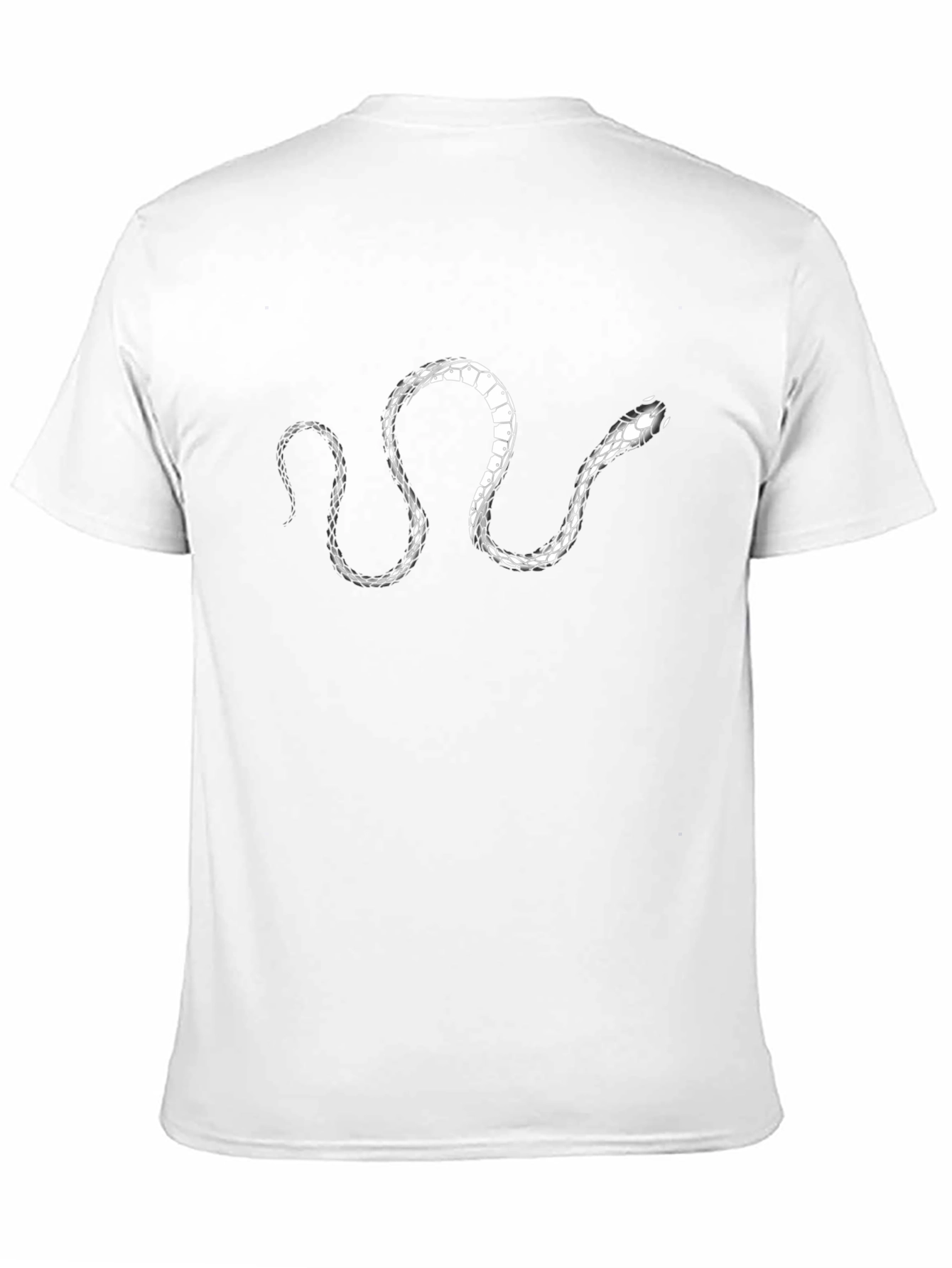 Snake Graphic Tee - Stylish Mens Black T-Shirt