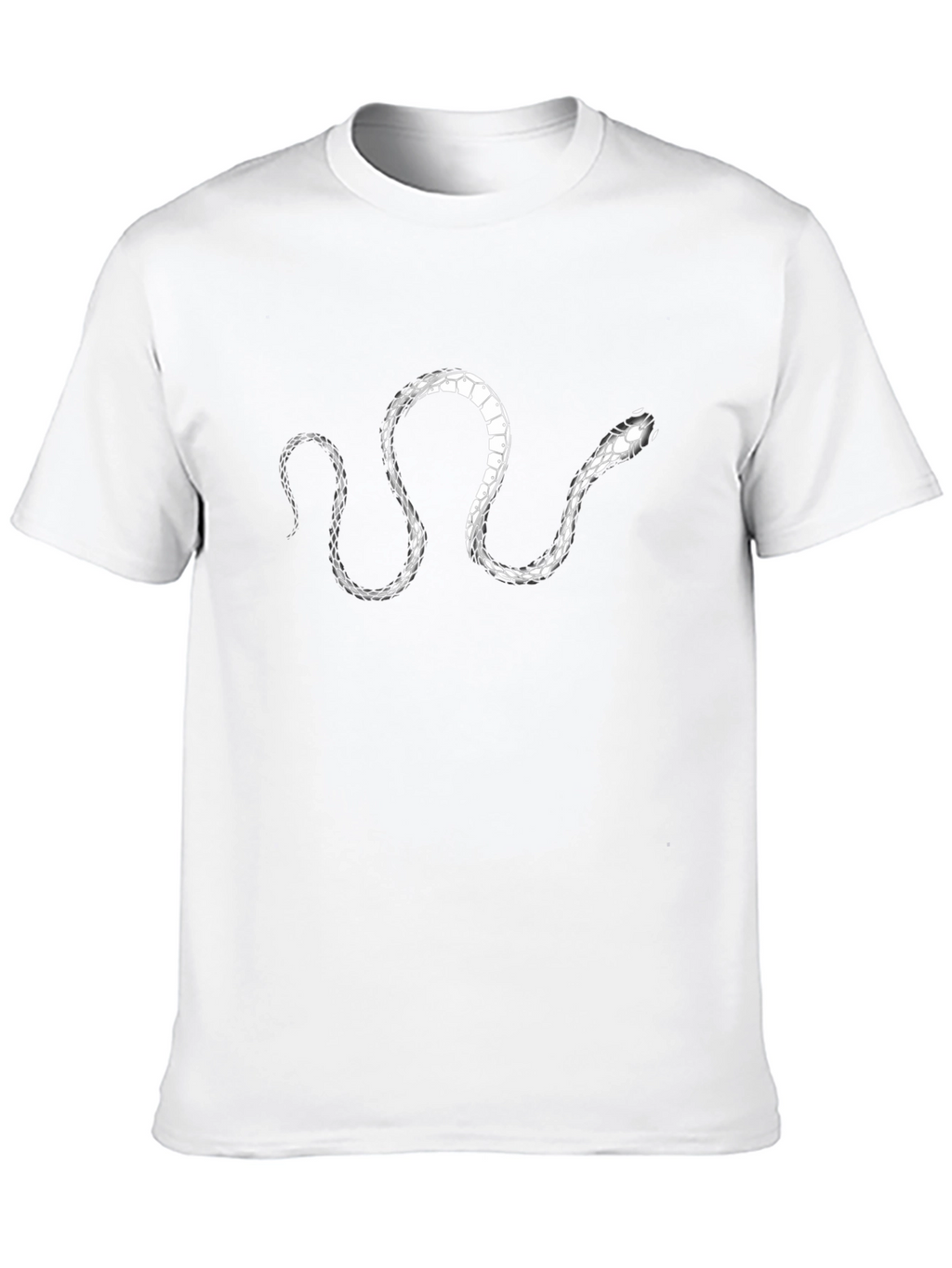 Snake Graphic Tee - Stylish Mens Black T-Shirt