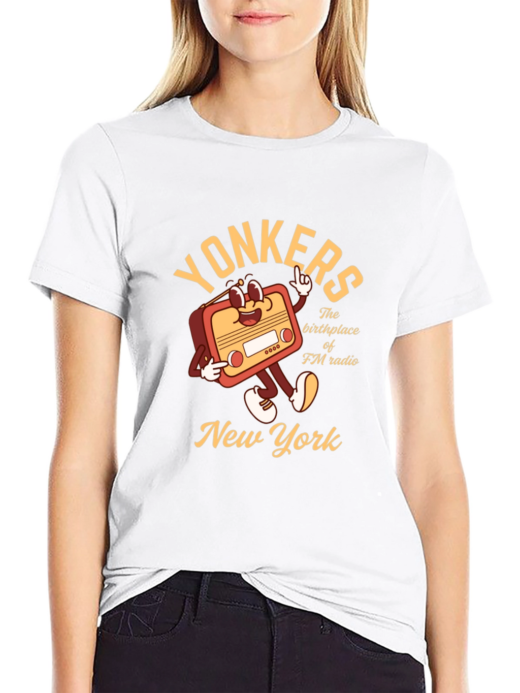 Yonkers NY FM Radio Graphic T-Shirt