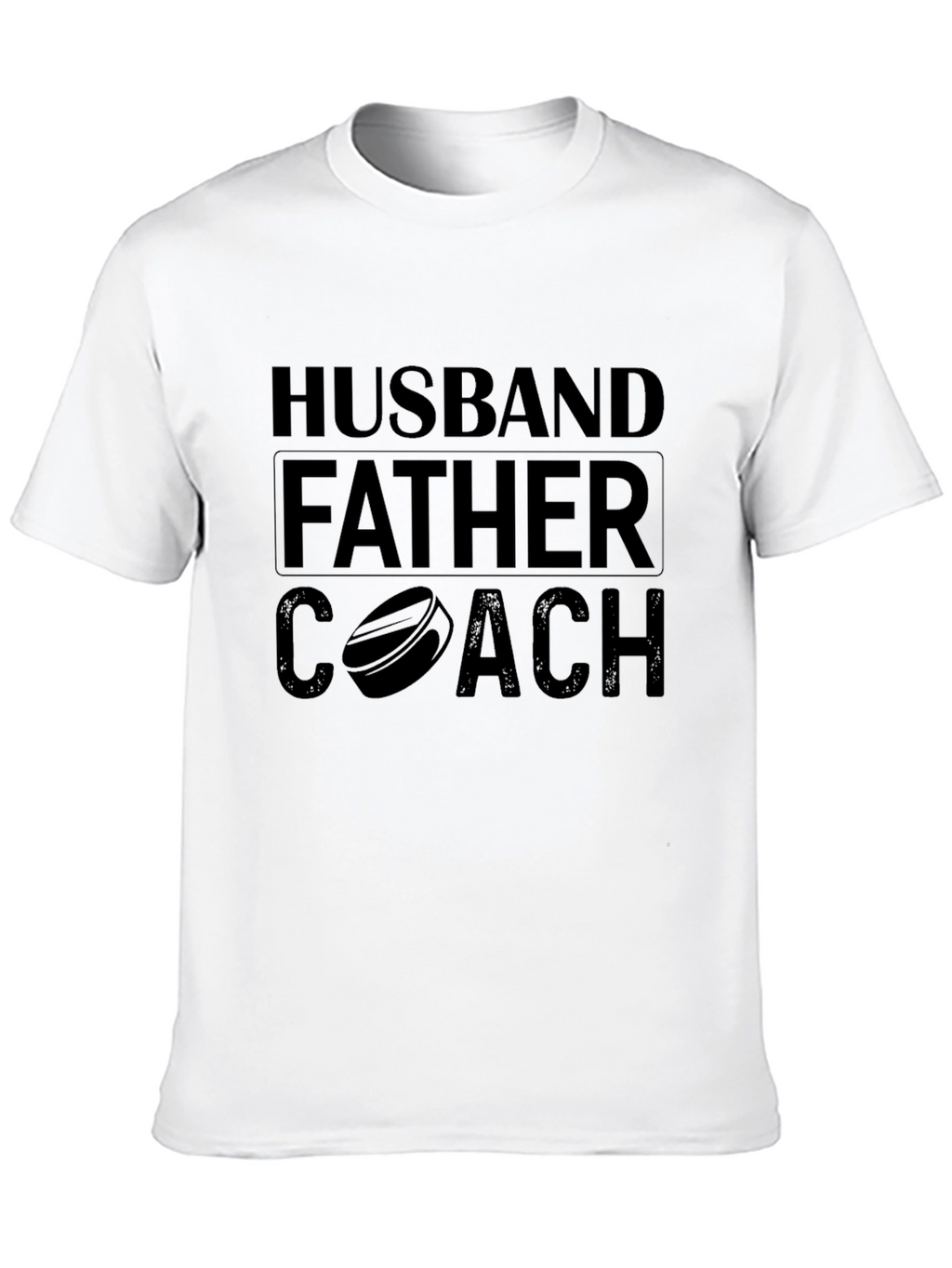 Husband Father Coach T-Shirt Mens Black Tee