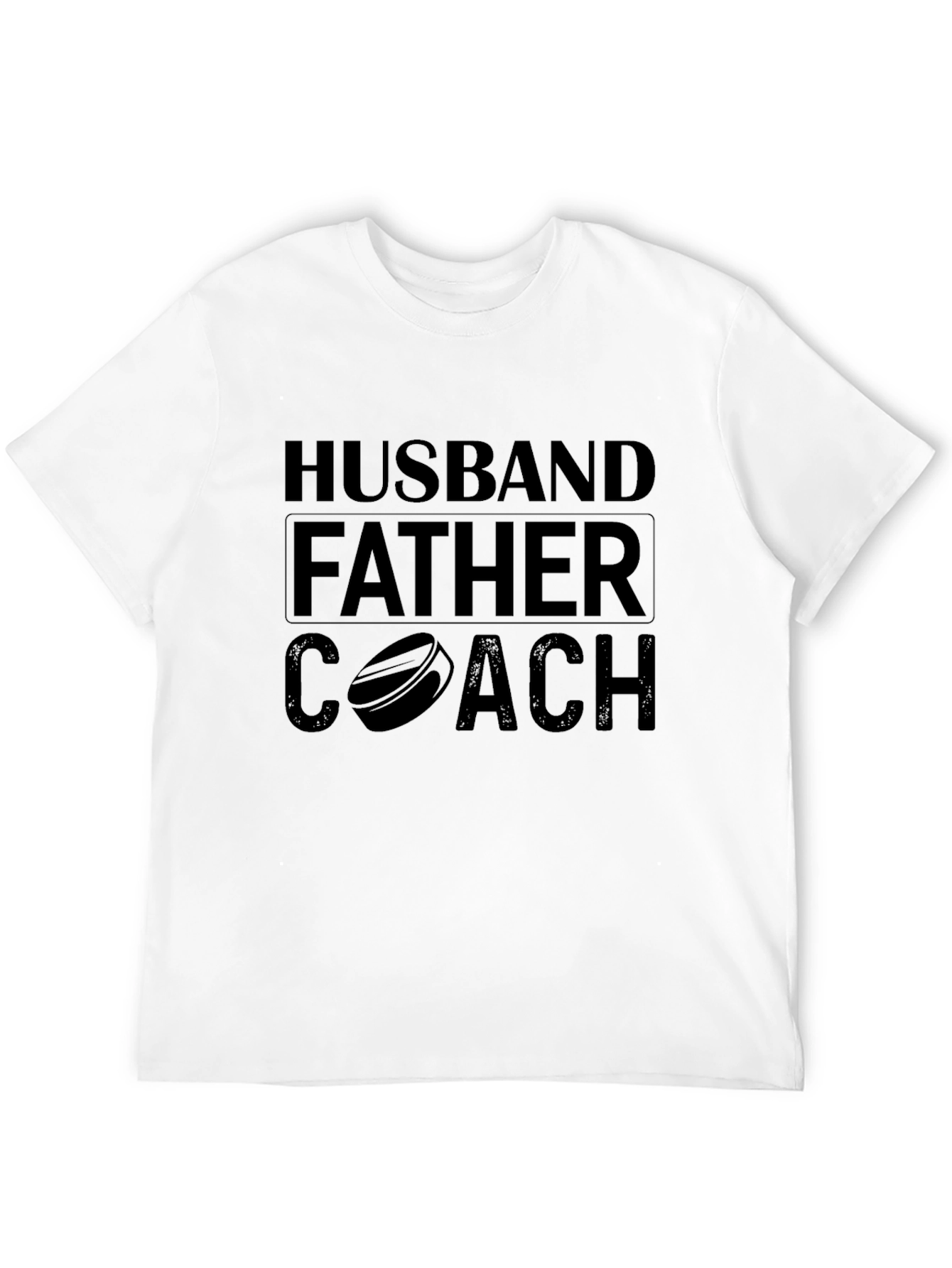 Husband Father Coach T-Shirt Mens Black Tee