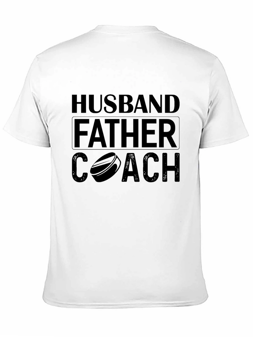 Husband Father Coach T-Shirt Mens Black Tee