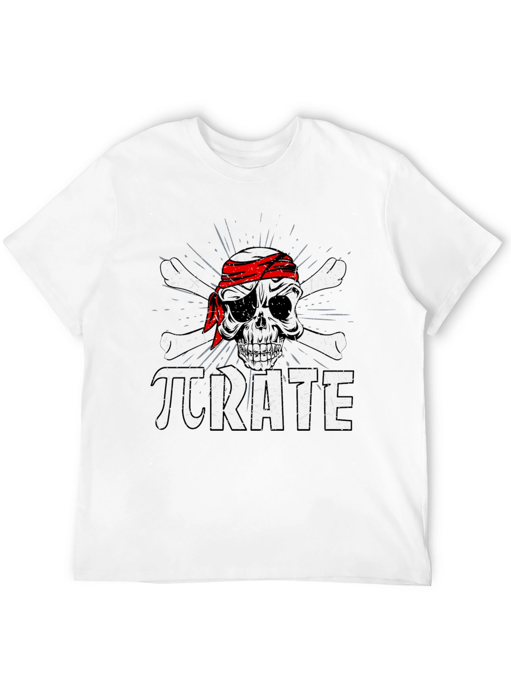 Pi-Rate T-Shirt Skull & Crossbones Funny Math Tee