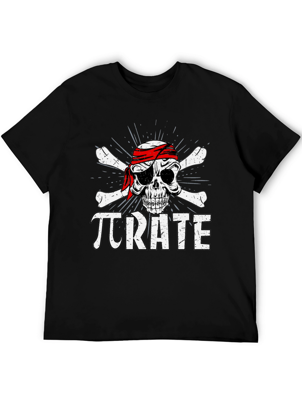 Pi-Rate T-Shirt Skull & Crossbones Funny Math Tee