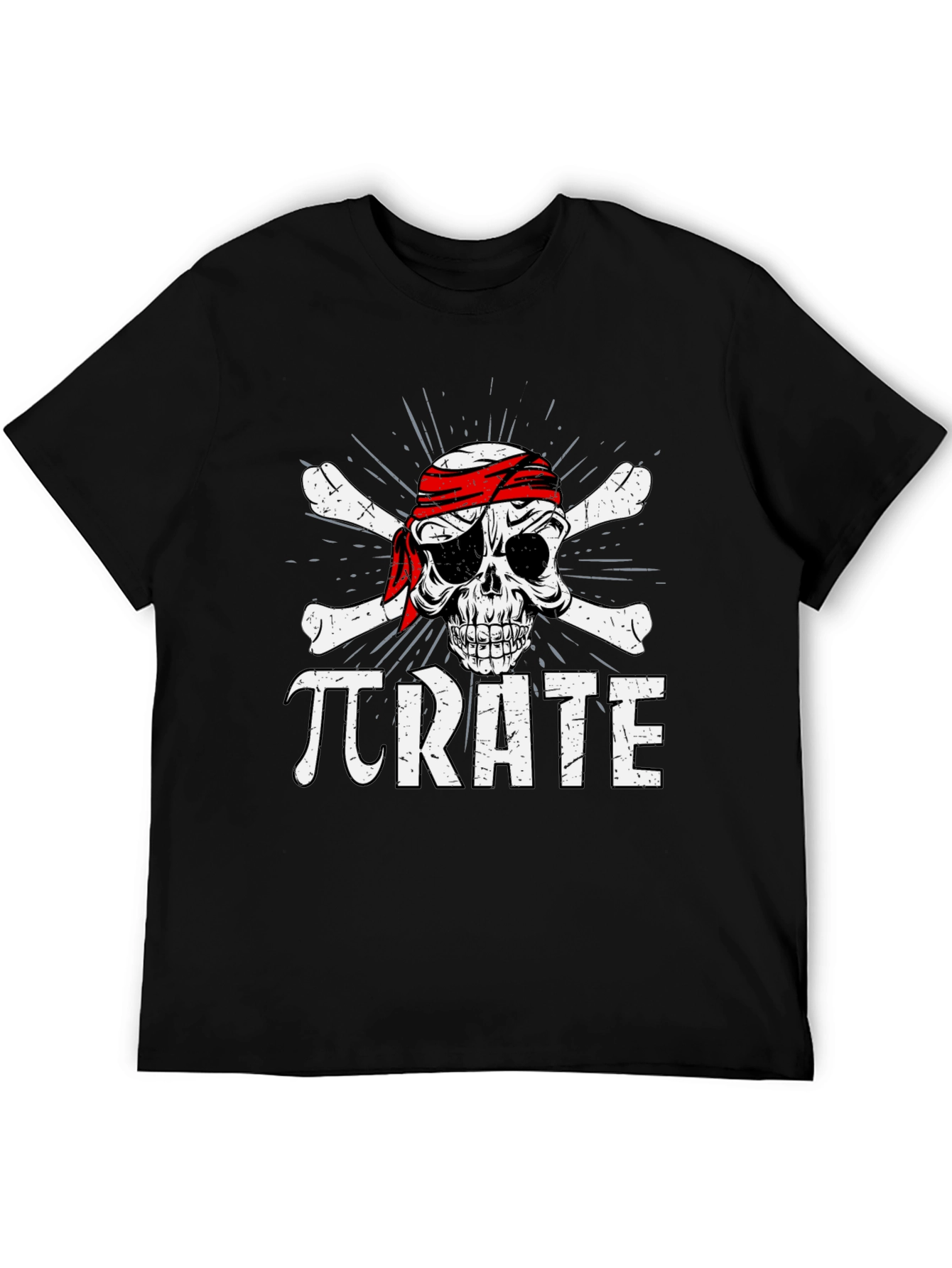 Pi-Rate T-Shirt Skull & Crossbones Funny Math Tee