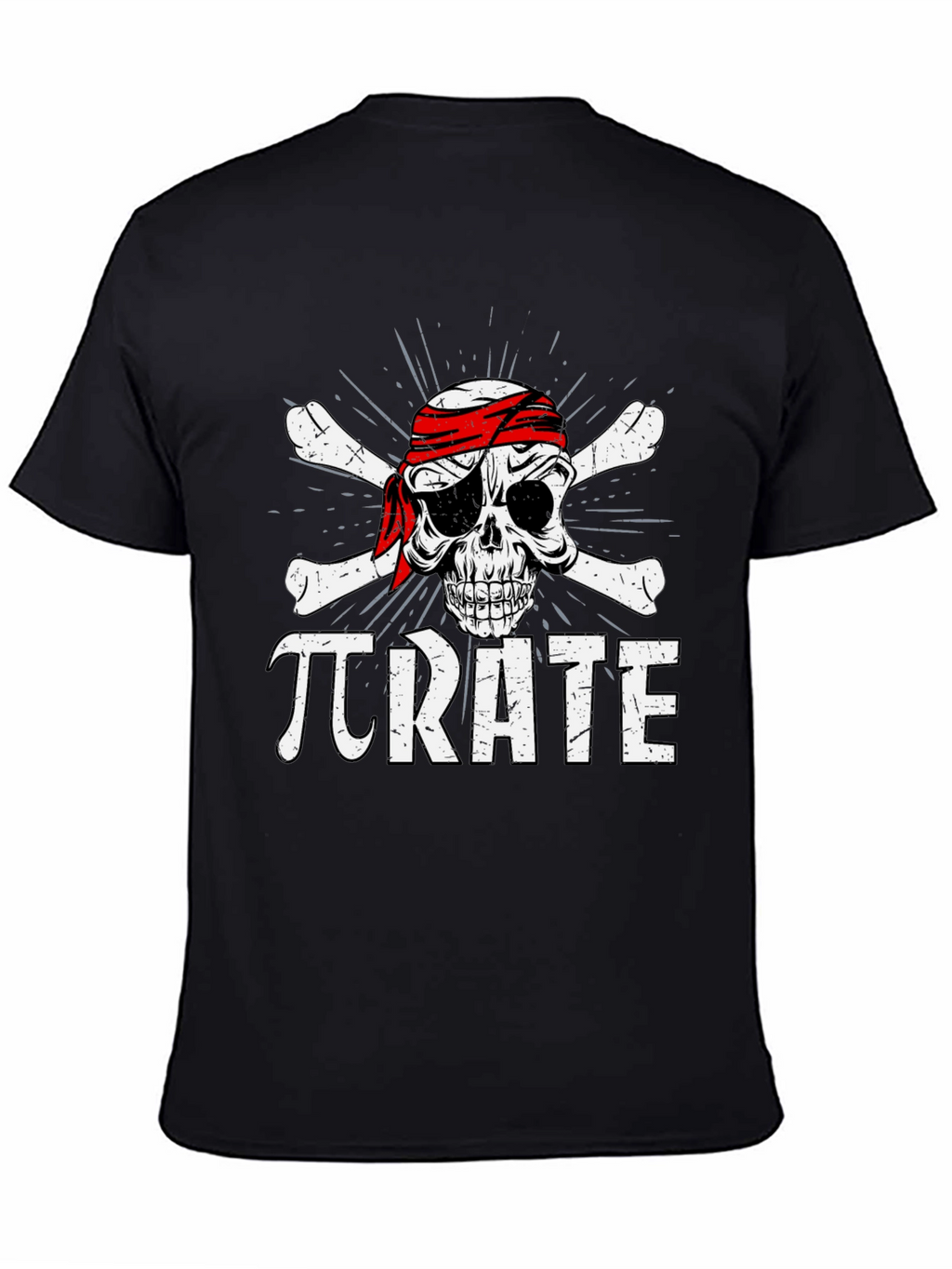 Pi-Rate T-Shirt Skull & Crossbones Funny Math Tee