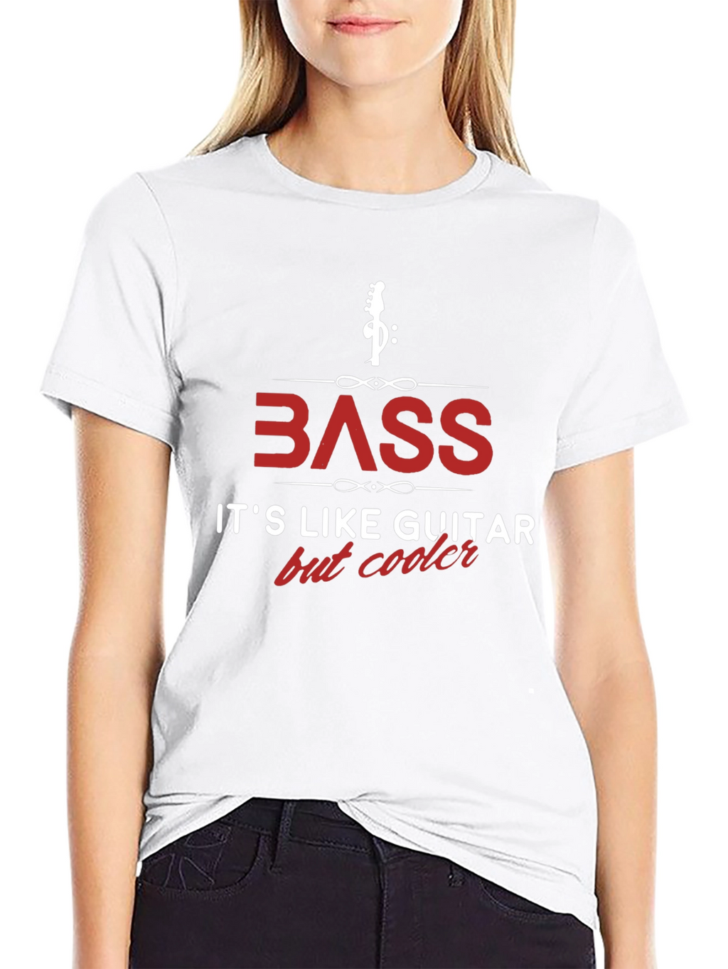 Bass Guitar T-Shirt - Its Like Guitar But Cooler