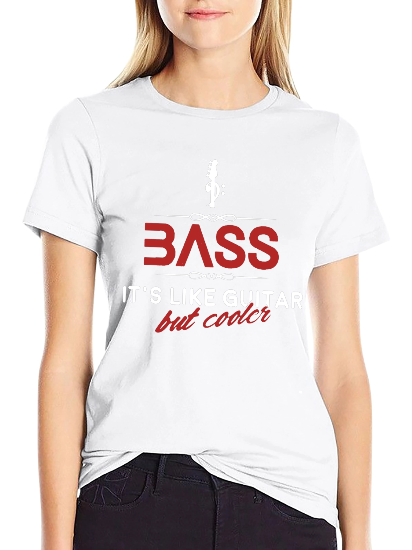 Bass Guitar T-Shirt - Its Like Guitar But Cooler