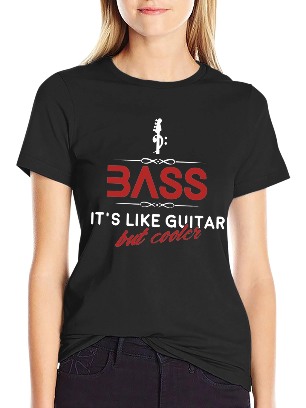 Bass Guitar T-Shirt - Its Like Guitar But Cooler