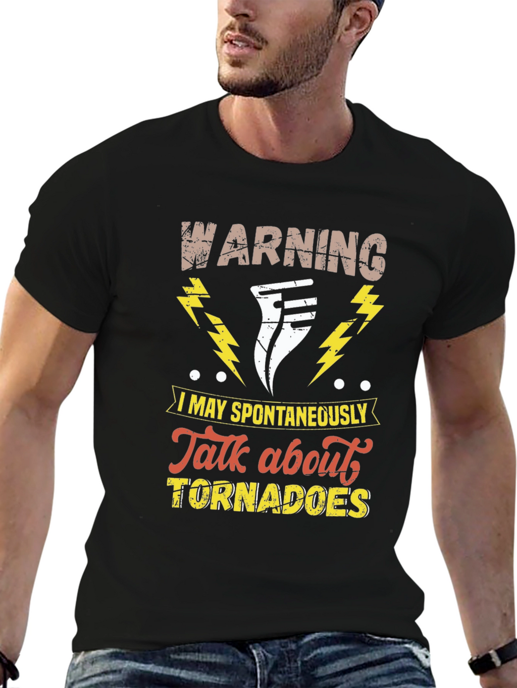 Warning Tornado T-Shirt Funny Weather Tee