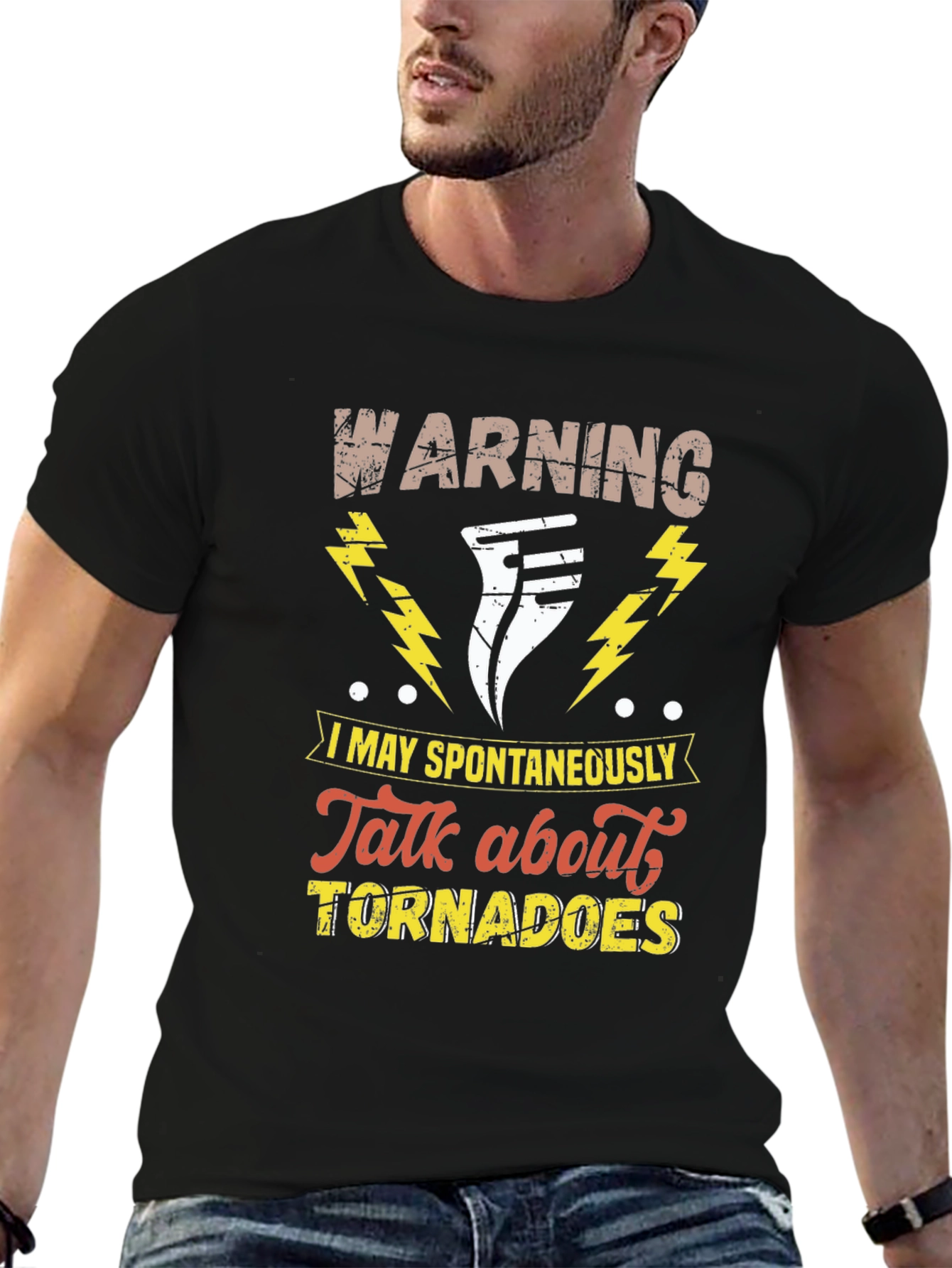 Warning Tornado T-Shirt Funny Weather Tee