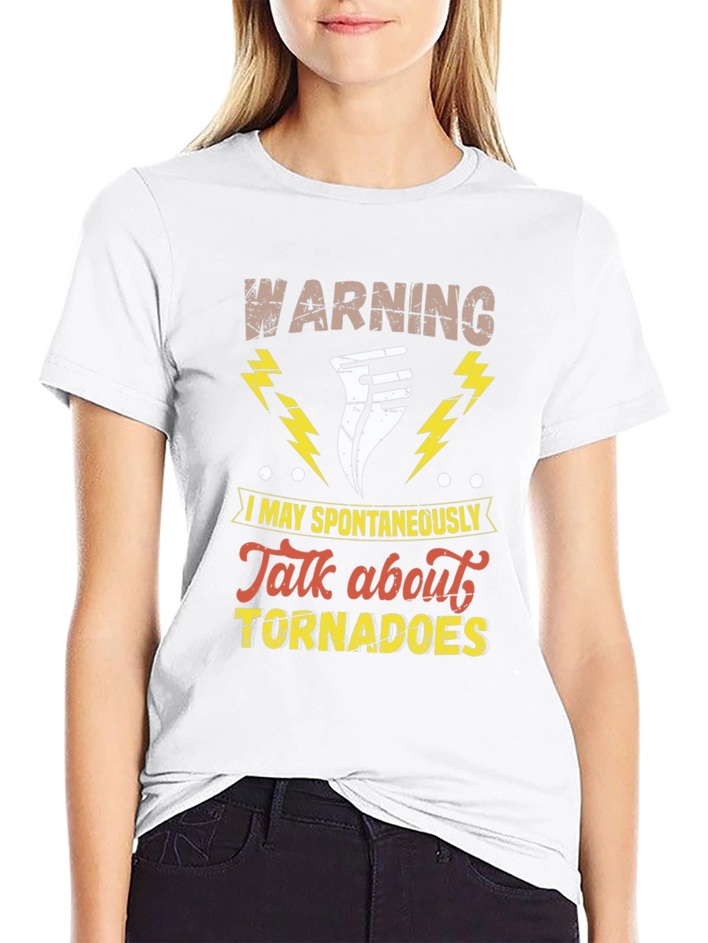Warning Tornado T-Shirt Funny Weather Tee