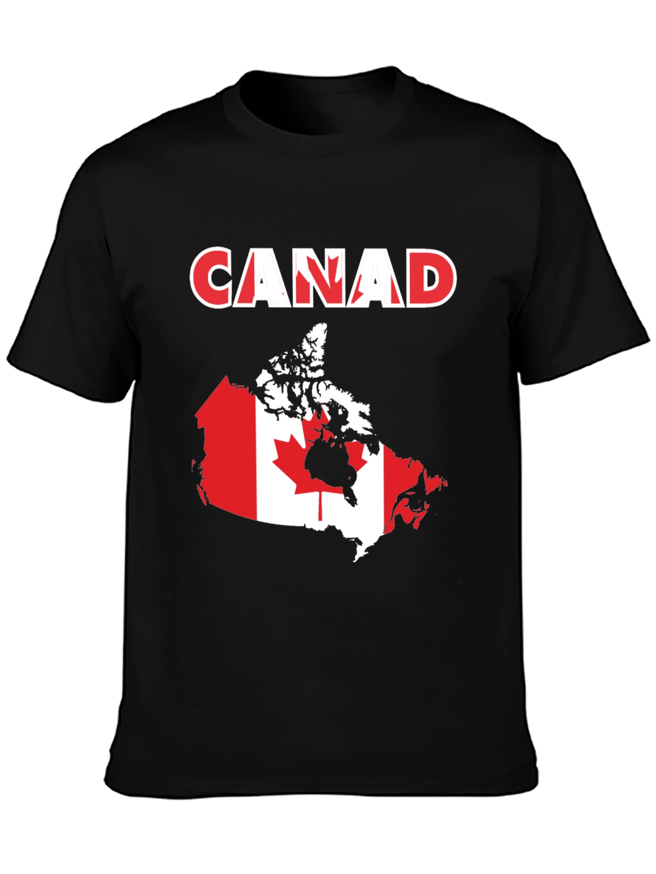 Canada Flag Map T-Shirt Patriotic Pride Tee