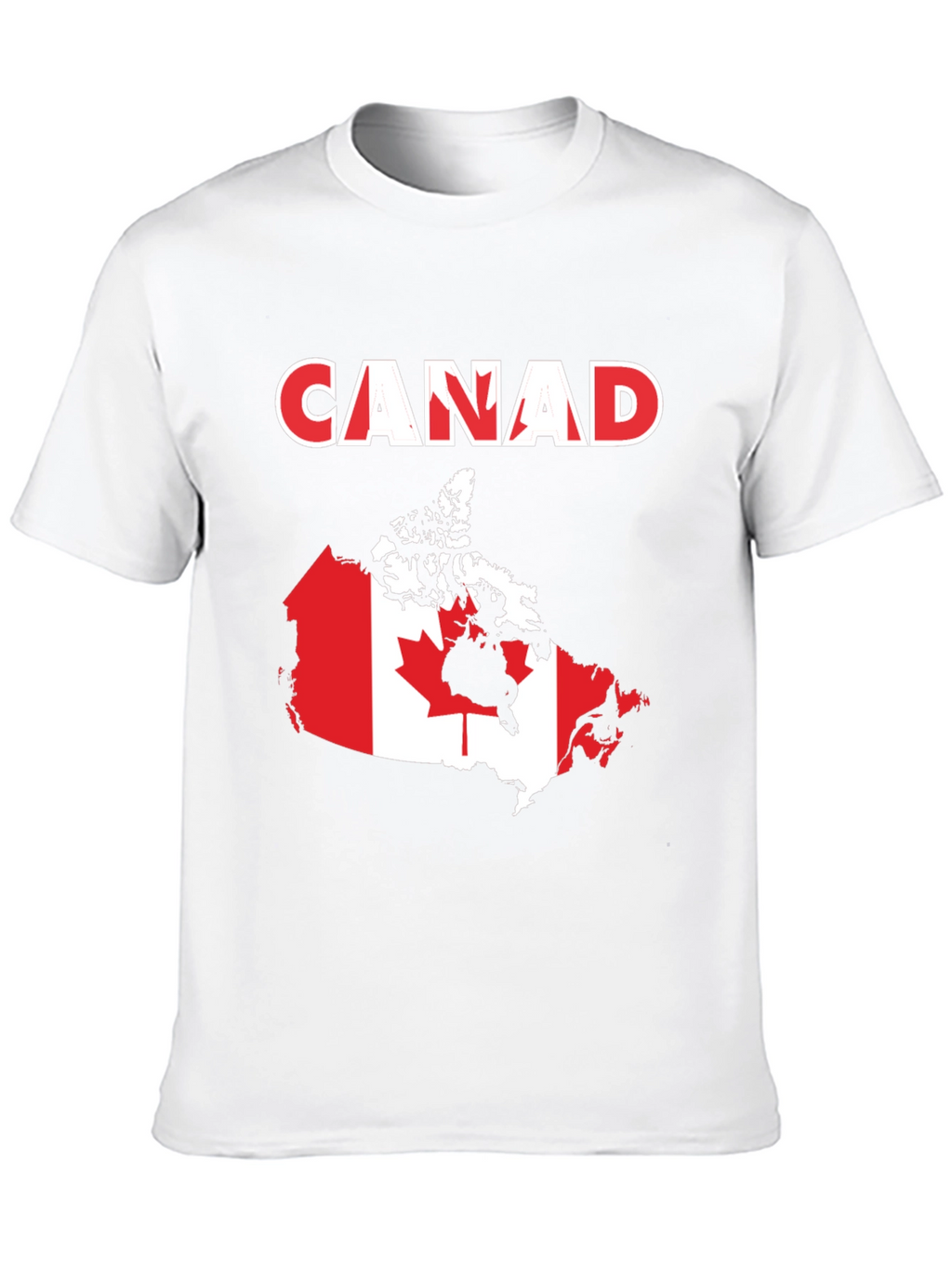 Canada Flag Map T-Shirt Patriotic Pride Tee