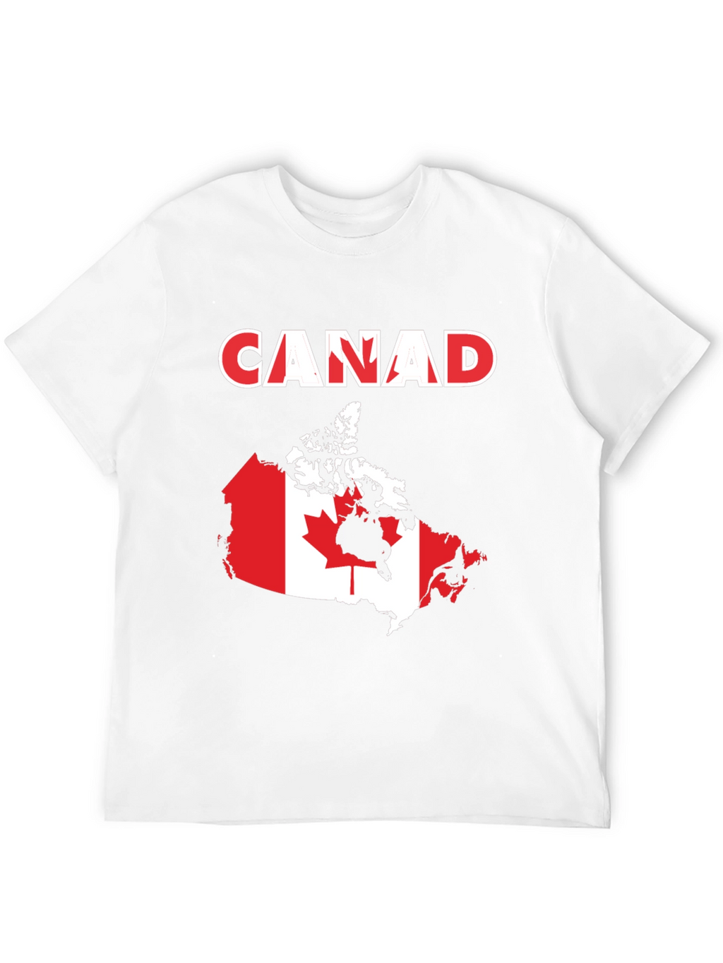 Canada Flag Map T-Shirt Patriotic Pride Tee