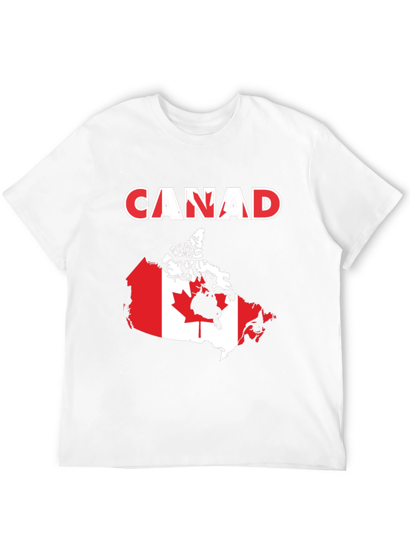 Canada Flag Map T-Shirt Patriotic Pride Tee