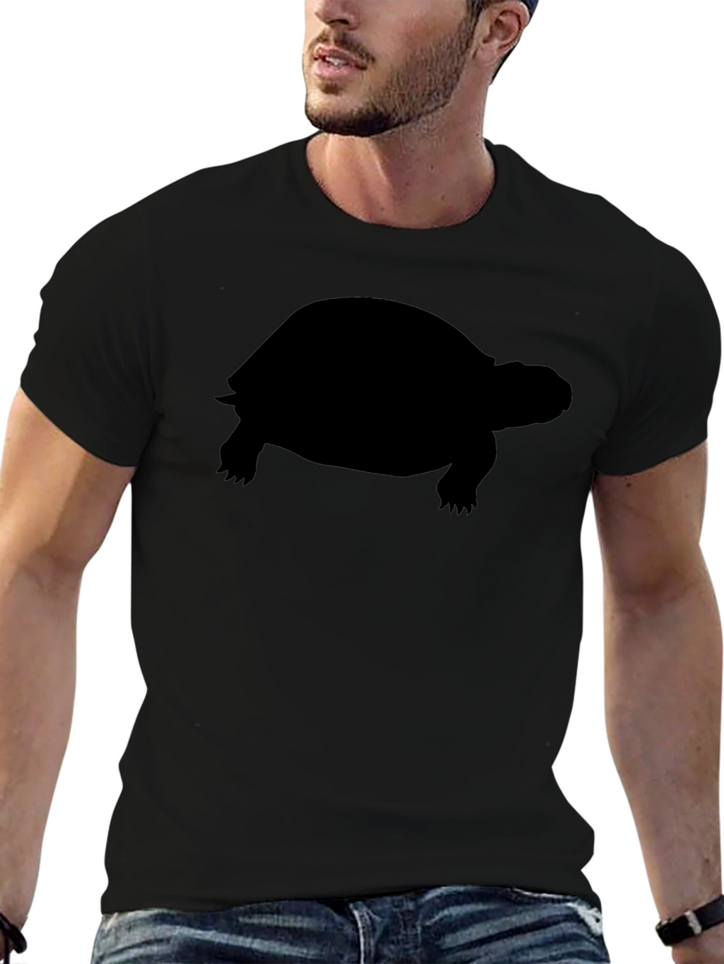 Black Turtle Silhouette T-Shirt