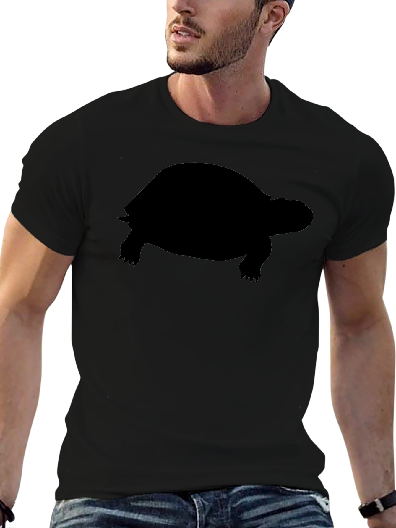 Black Turtle Silhouette T-Shirt
