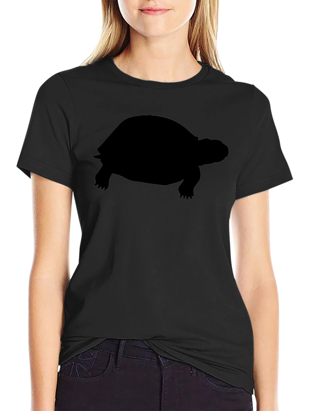 Black Turtle Silhouette T-Shirt