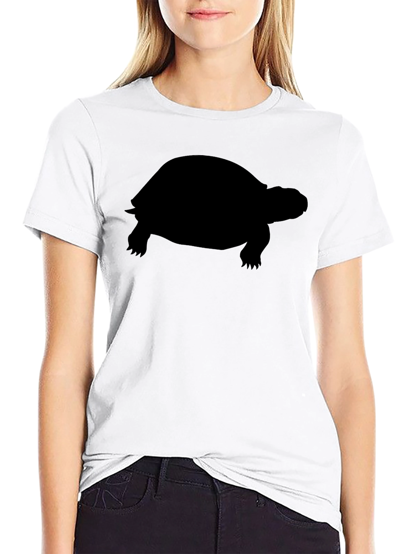 Black Turtle Silhouette T-Shirt
