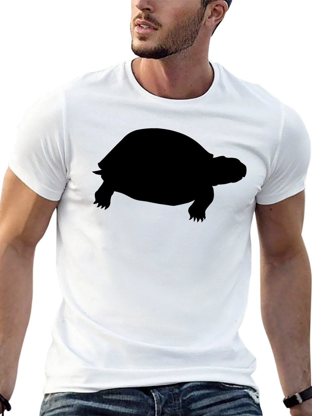 Black Turtle Silhouette T-Shirt