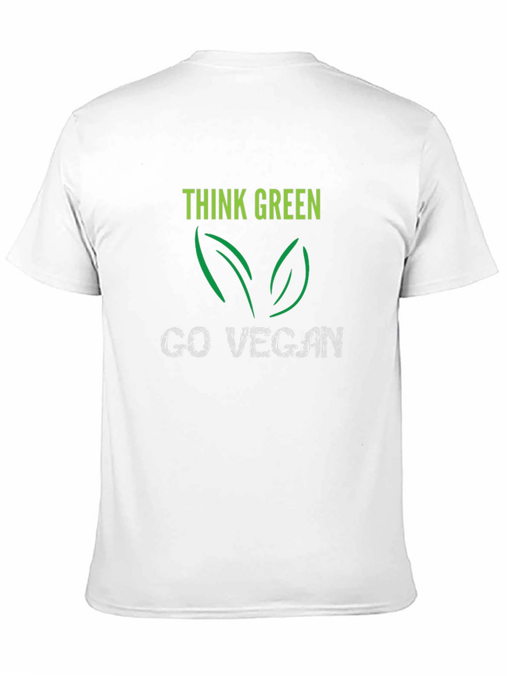 Think Green Go Vegan T-Shirt - Eco-Friendly Lifestyle Tee