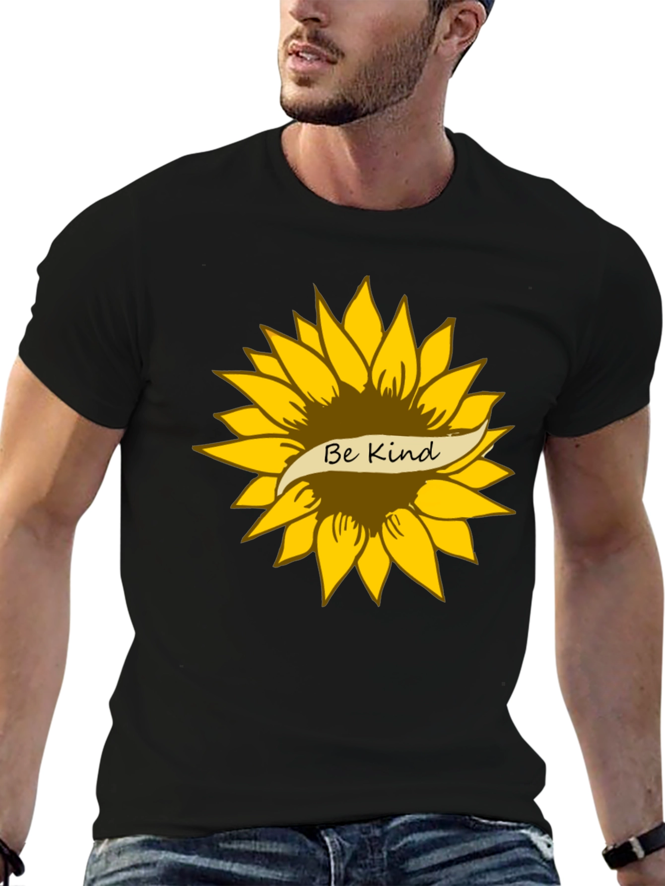 Be Kind Sunflower Graphic T-Shirt