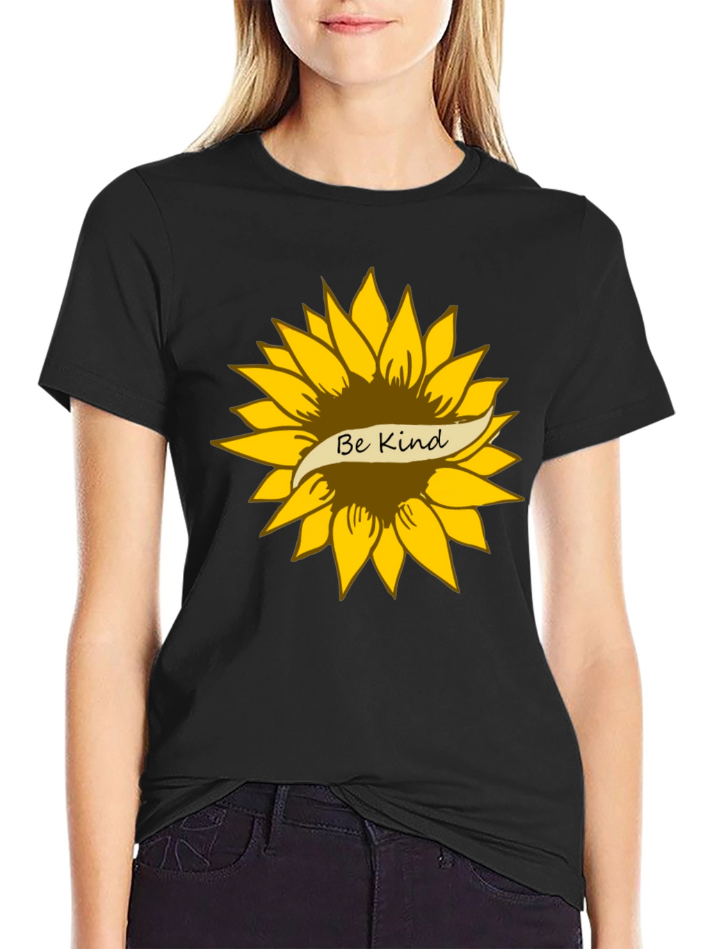 Be Kind Sunflower Graphic T-Shirt