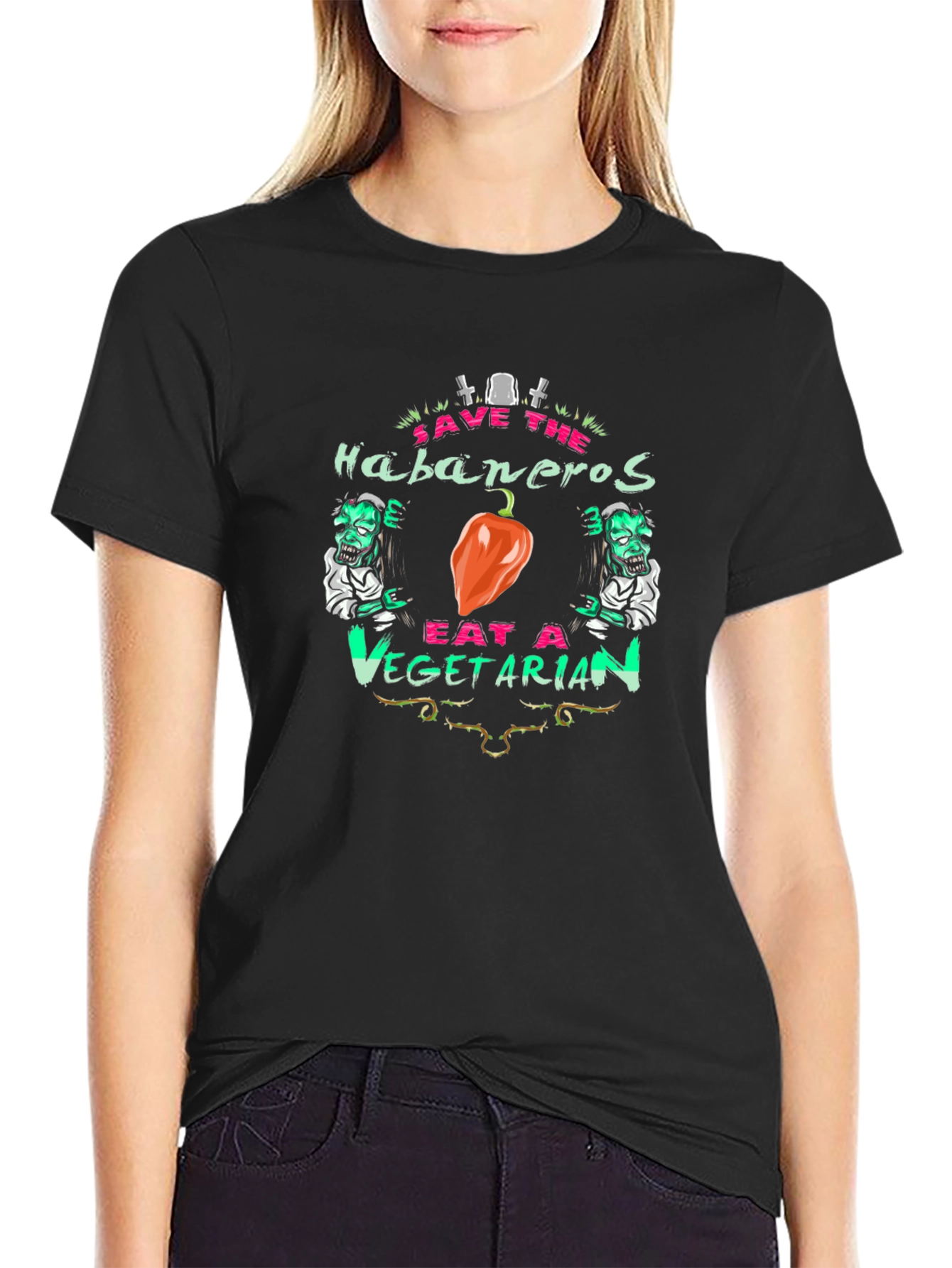 Save the Habaneros Eat a Vegetarian T-Shirt