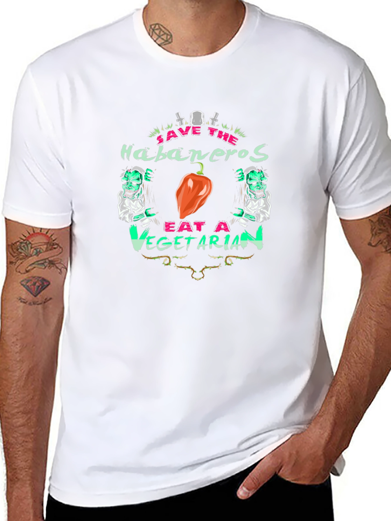 Save the Habaneros Eat a Vegetarian T-Shirt
