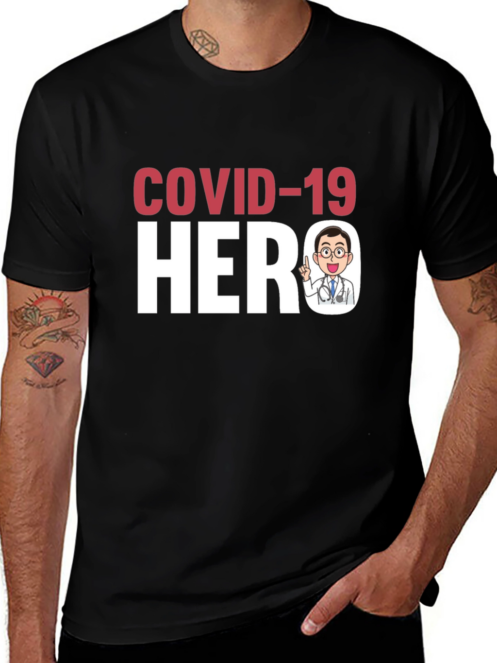 COVID-19 Hero Graphic T-Shirt