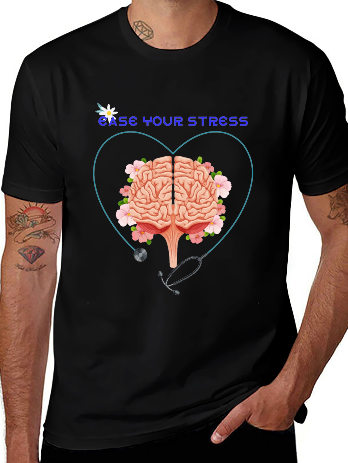 Ease Your Stress Graphic T-Shirt