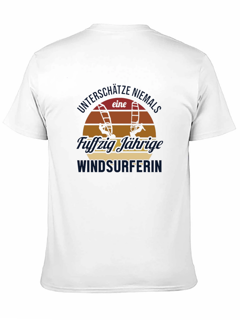 Windsurfer Sunset Graphic Tee - Black Cotton