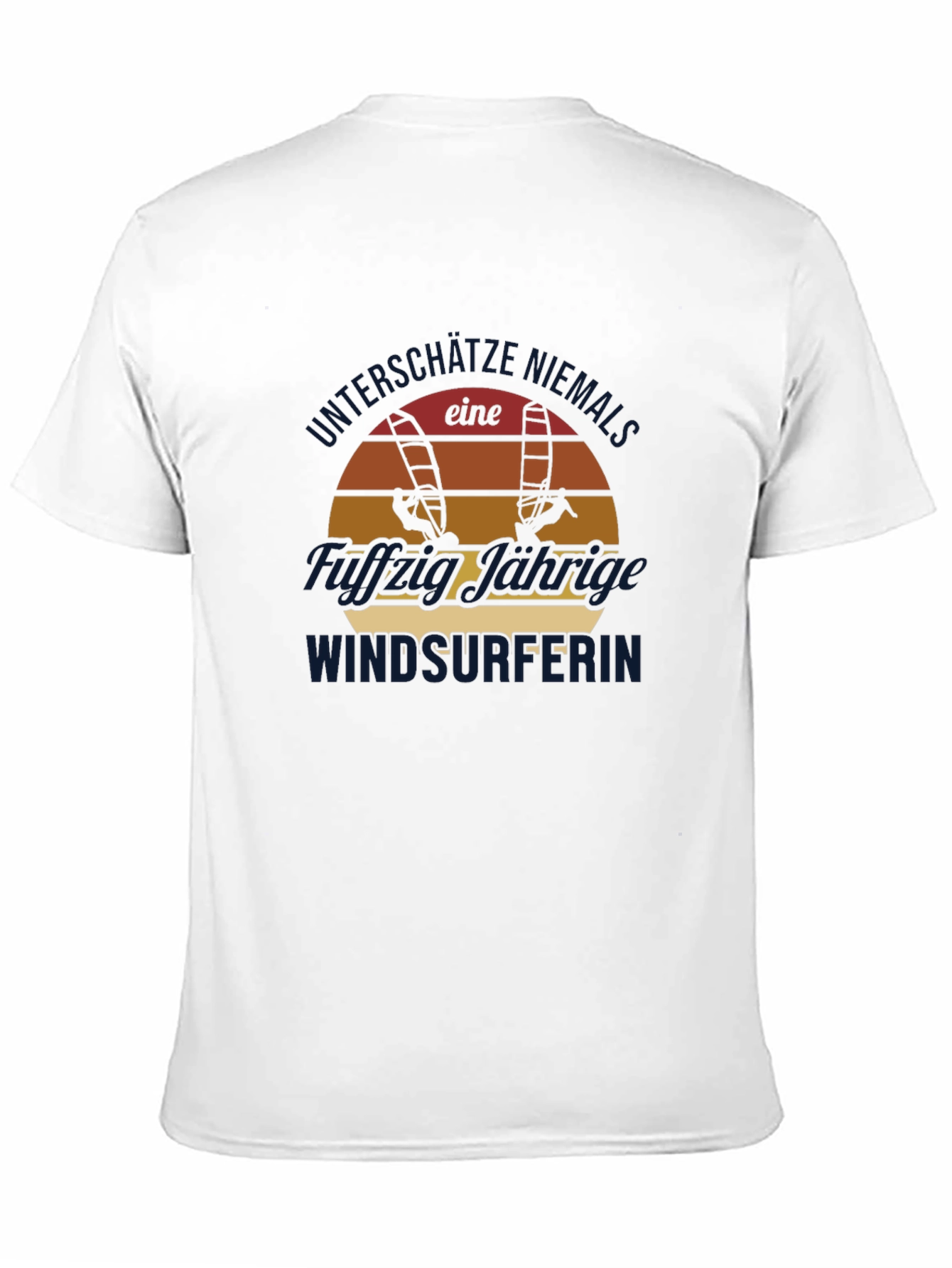 Windsurfer Sunset Graphic Tee - Black Cotton