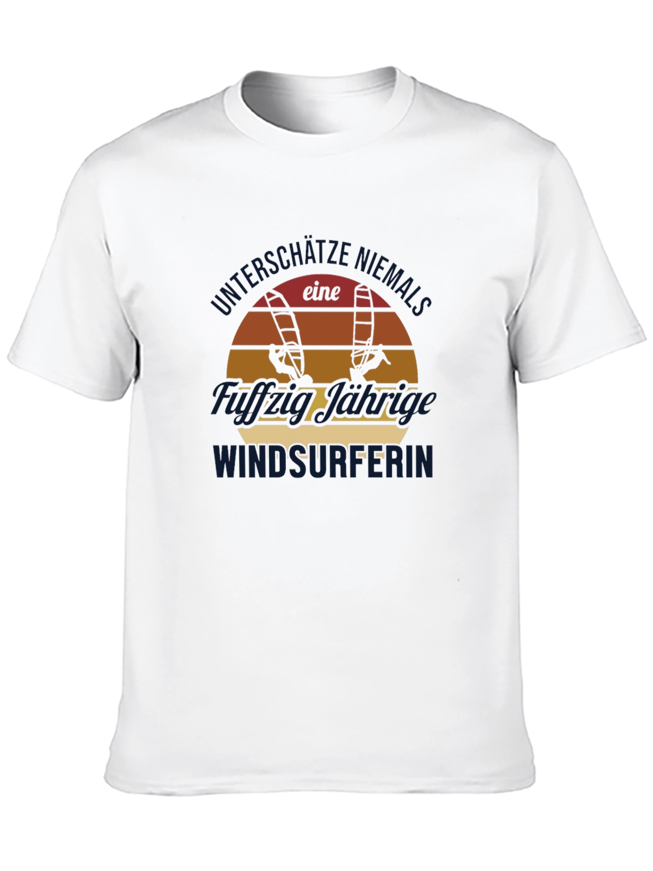 Windsurfer Sunset Graphic Tee - Black Cotton