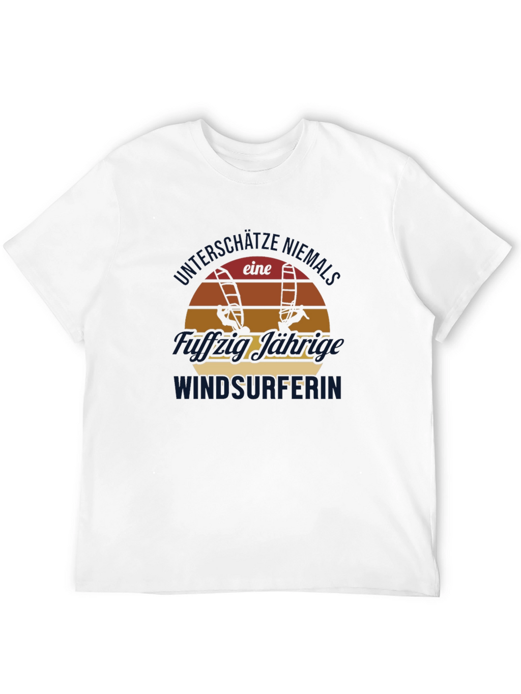 Windsurfer Sunset Graphic Tee - Black Cotton