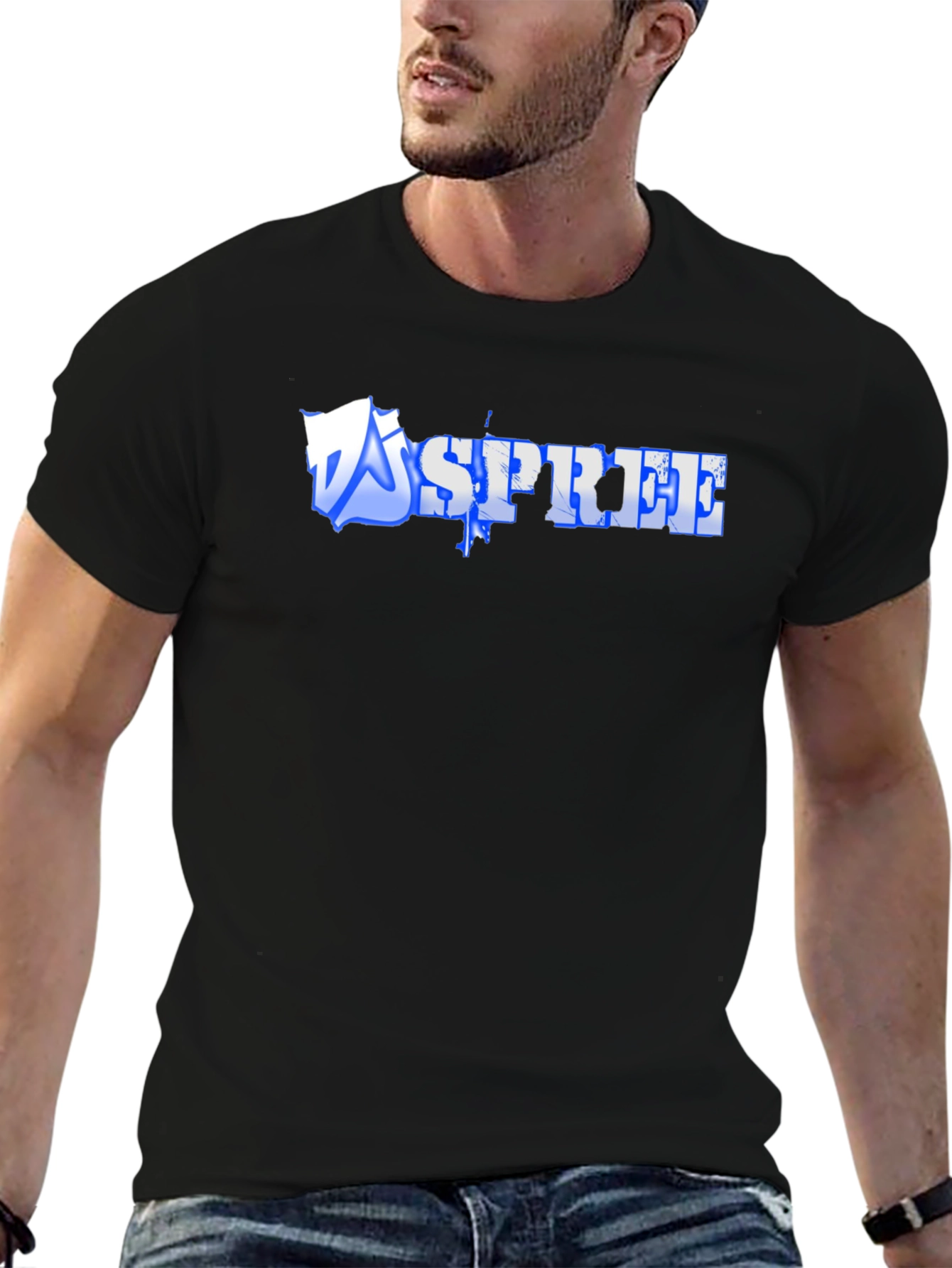 Spree Graphic Black T-Shirt