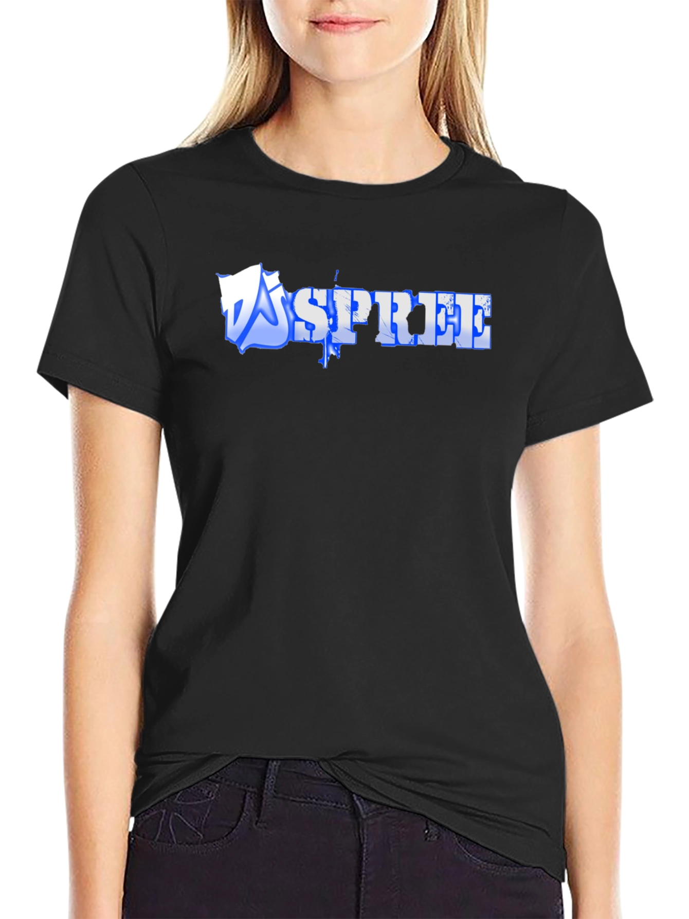 Spree Graphic Black T-Shirt