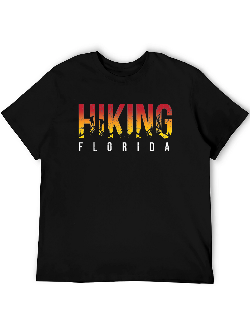 Hiking Florida Black T-Shirt Graphic Tee